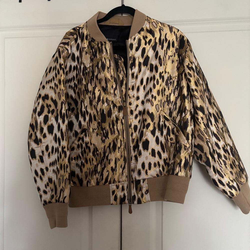 Leopard Bomber Jacket
